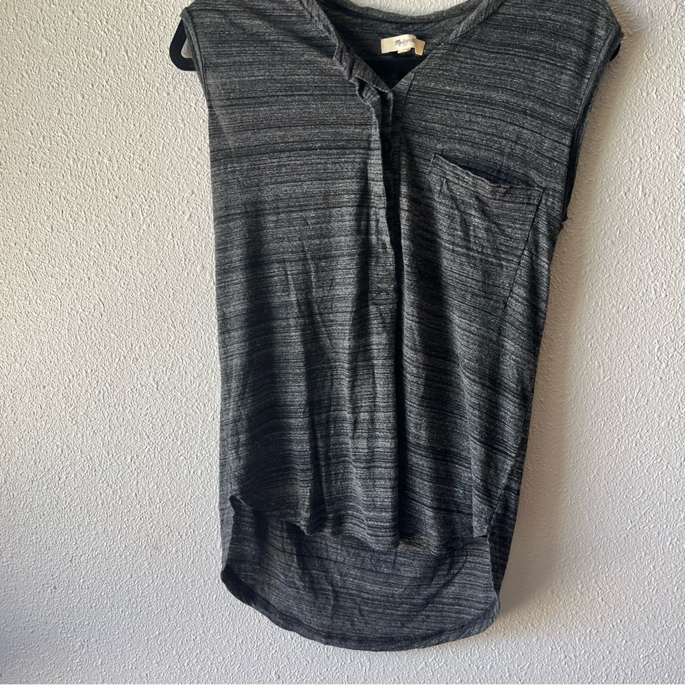 Madewell sleeveless top size Small heather gray Small - Picture 4 of 7